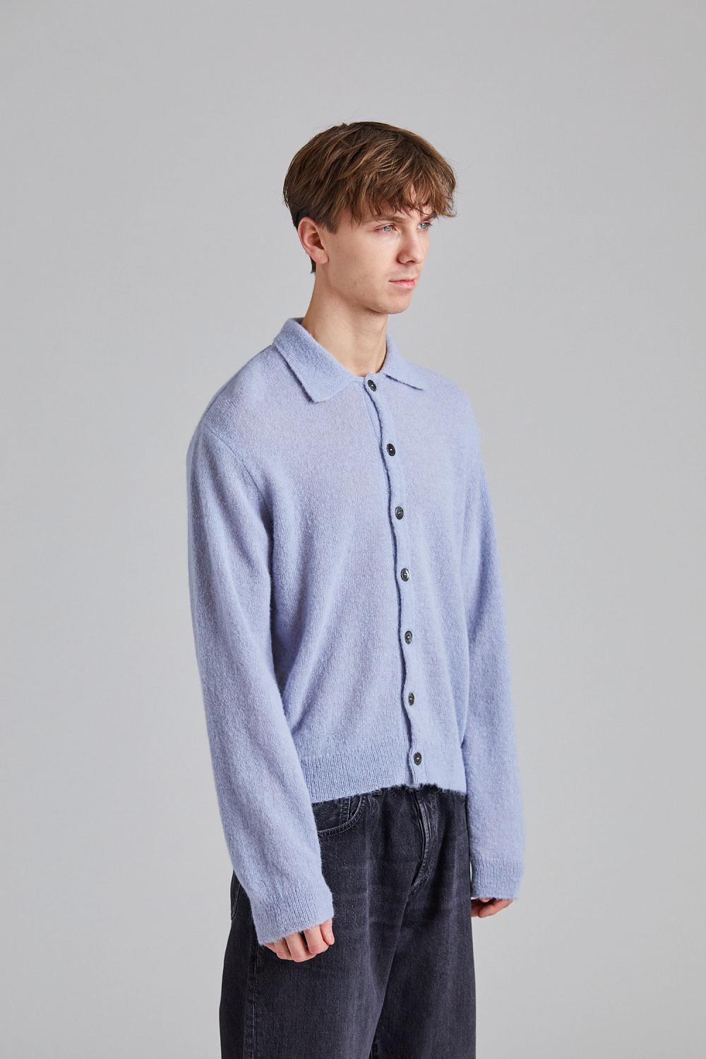 Evening Polo Livid Blue | OUR LEGACY | Herre | Retro